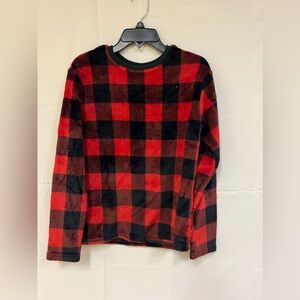 LIKE NEW CAT & JACK KIDS PLAID FLEECE PAJAMA SIZE: L(10/12)